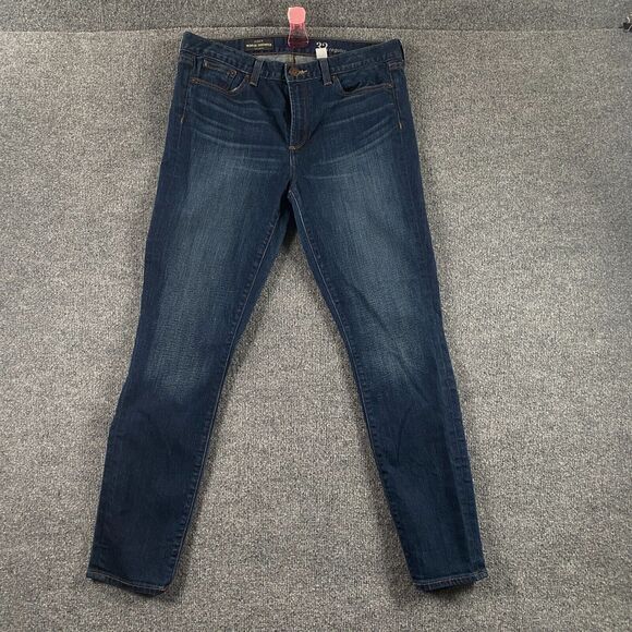 J. Crew Blue Jeans Midrise Toothpick Womans Size 32 - Picture 1 of 10